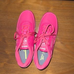 Reebok Classic Renaissance Sneaker, Pink, Wide 8.5 Womens